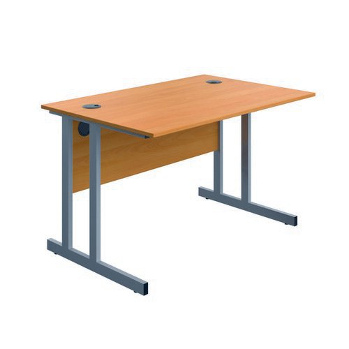 Serrion Connect Twu Desk Beech/Silver