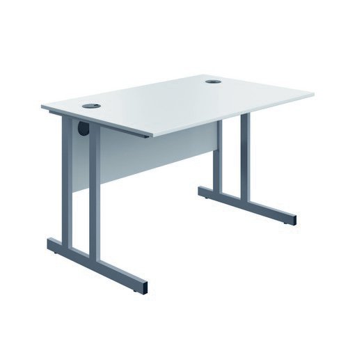 Serrion Connect Twu Desk 1200X730 White/Silver