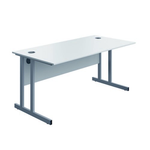 Serrion Connect Twu Desk 1600X730 White/Silver
