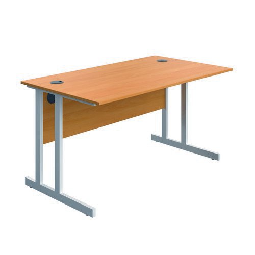Serrion Connect Twu Desk 1400X730 Beech/White