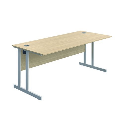 Serrion Connect Twu Desk 1800X730 Oak/White