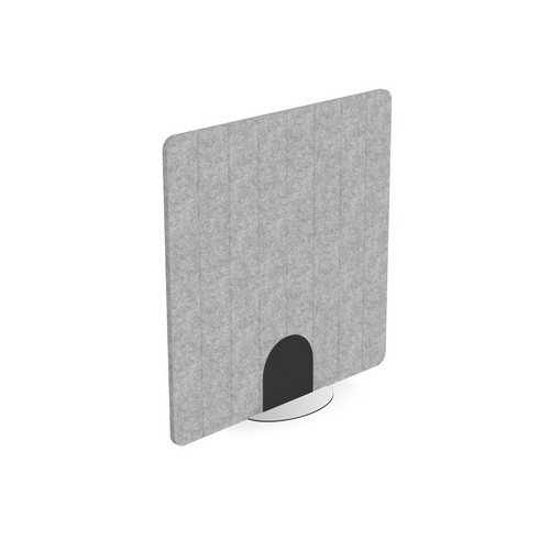 PET Freestanding Acoustic Screen 24mm 1200x1200 V-groove Gy