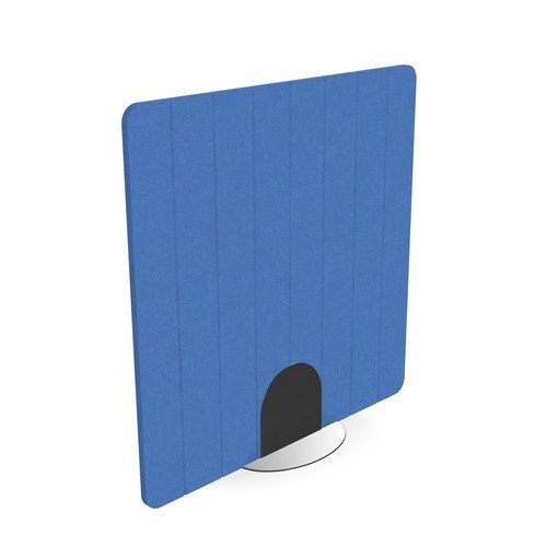 PET Freestanding Acoustic Screen 24mm 1200x1200 V-groove Bl