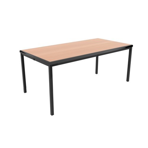 Titan T-Table 1200x600x590mm Flat Pack Beech/Black KF882418