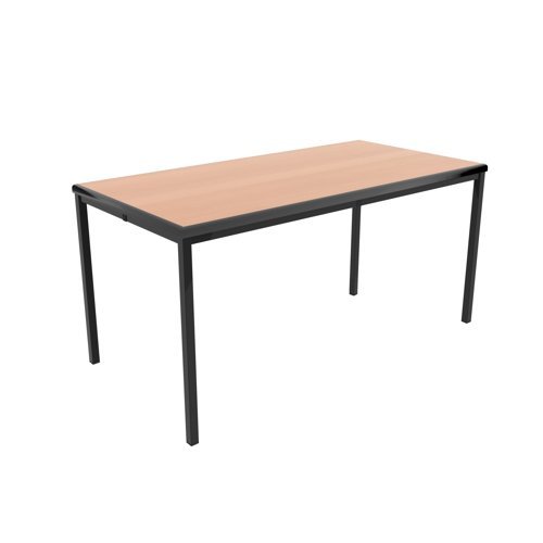 Titan T-Table 1200x600x640mm Flat Pack Beech/Black KF882420