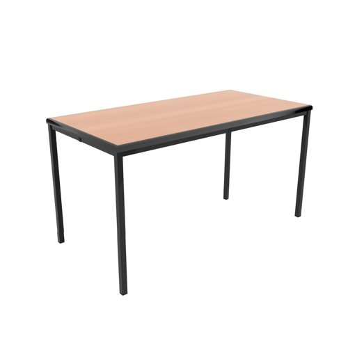 Titan T-Table 1200x600x710mm Flat Pack Beech/Black KF882422