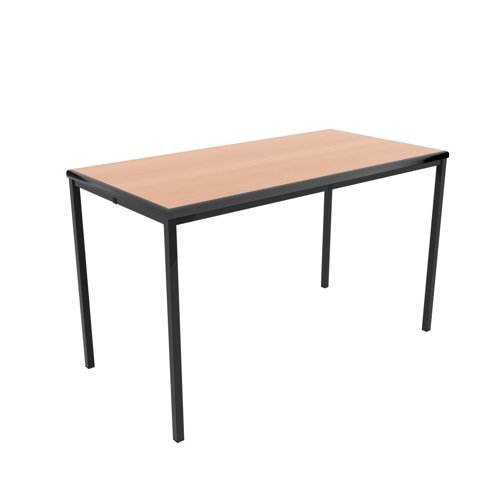 Titan T-Table 1200x600x760mm Flat Pack Beech/Black KF882424