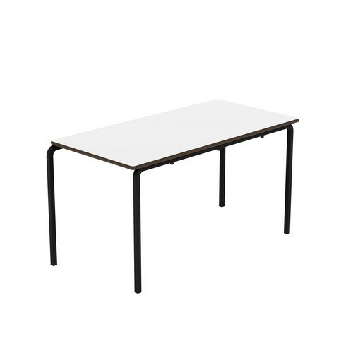 Titan Crush Bent Frame Table 1200x600x640 White/Black