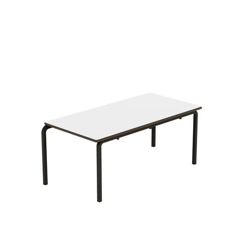 Titan Crush Bent Frame Table 1100x550x460 White/Black