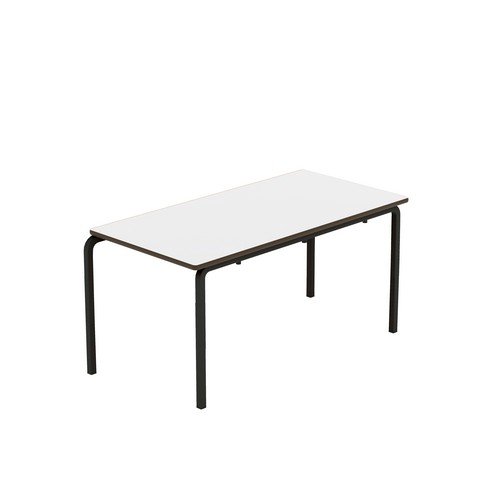 Titan Crush Bent Frame Table 1100x550x530 White/Black