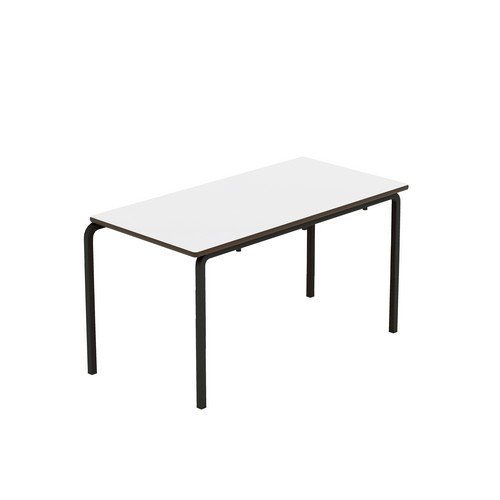 Titan Crush Bent Frame Table 1100x550x590 White/Black