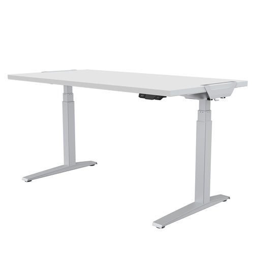 Fellowes Sit Stand Desk Riser Levado Height Adjustable Sit Stand Desk White 1200 x 800mm