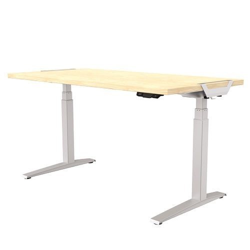 Fellowes Sit Stand Desk Riser Levado Height Adjustable Sit Stand Desk Maple 1200 x 800mm