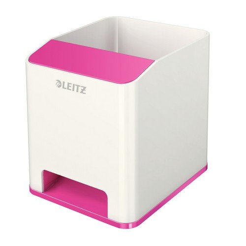 Leitz Wow Sound Pen Holder Duo Colour White/Pink
