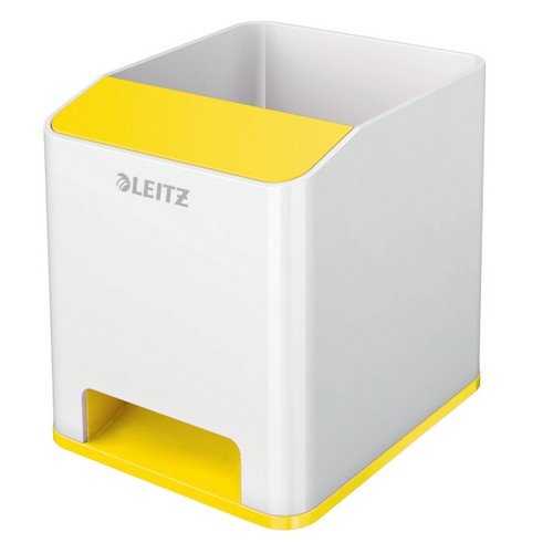 Leitz Sound Pen Holder WOW DuoColour White/Yellow