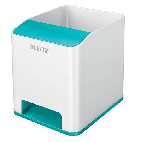Leitz Sound Pen Holder WOW DuoColour White/Ice Blue