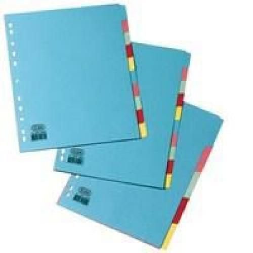 Elba Divider 10 Part A4 Wide Assorted