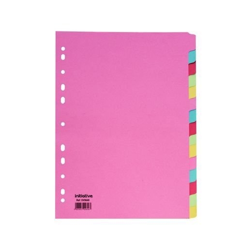 Initiative Divider A4 Manilla 15 Part Multi-Coloured 150gsm