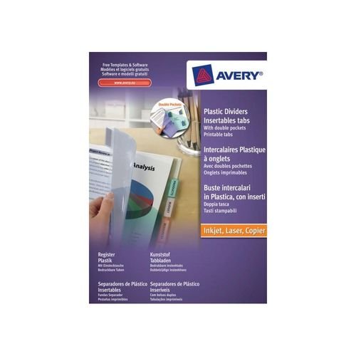 Avery Extra Wide Divider A4 Plus 10 Part White FSC