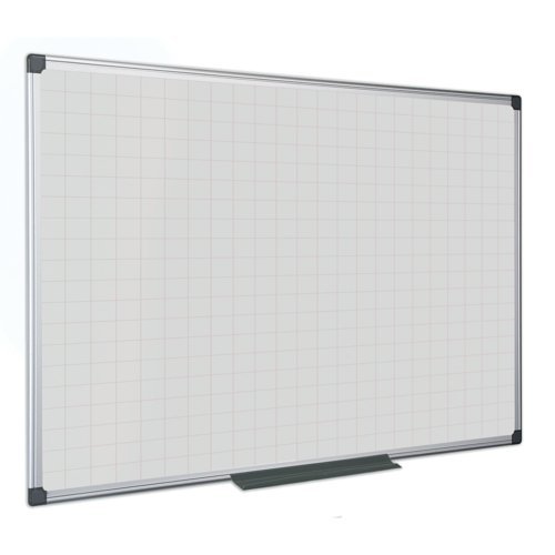 Bi-Office Maya Magnetic Whiteboard Gridded 900x600mm MA0347170
