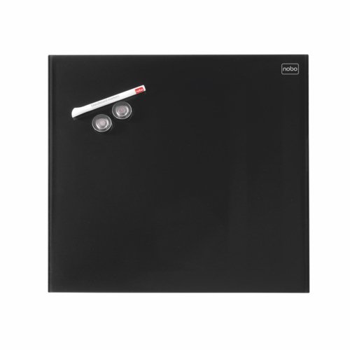 Nobo Glass Magnetic Tile 300 x 300 mm Black