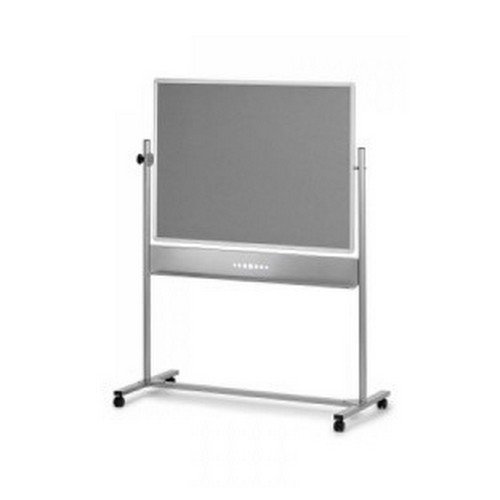 Nobo Mobile Combination Board Magnetic Steel and Grey Felt 1200 x 900mm