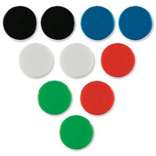 Nobo Magnets 20mm Assorted Pack 10