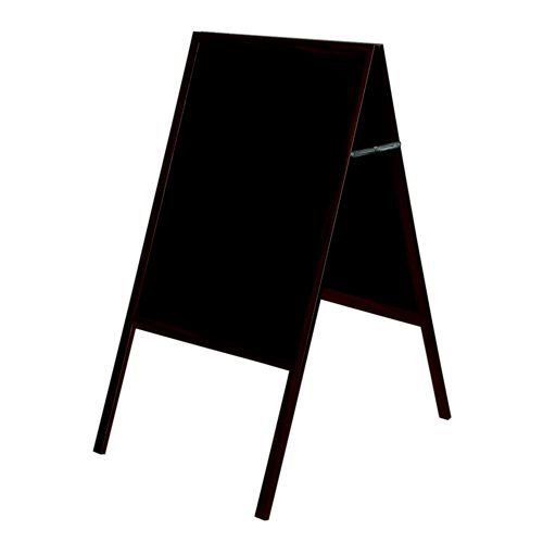 AFrame Chalk Board With Stylish Cherry Wood Frame