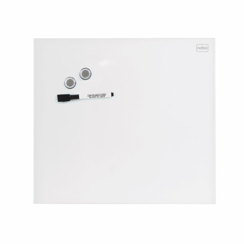 Nobo Glassboard White 300x300Mm