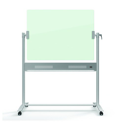 Nobo Glass Mobile Whiteboard 1200 x 900 White