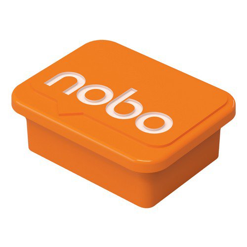 Nobo Whiteboard Magnets Orange Pack 4