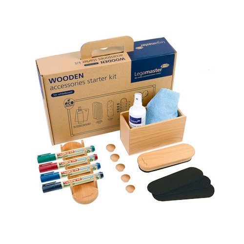 Legamaster Wooden Whiteboard Accessory Set 17-Piece 7-125600