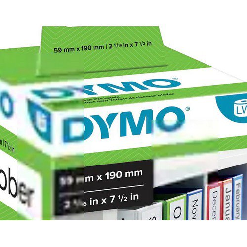 Dymo Compatible 99019 White Large Label 59mm x 190mm  110/roll Label Tapes DY2506