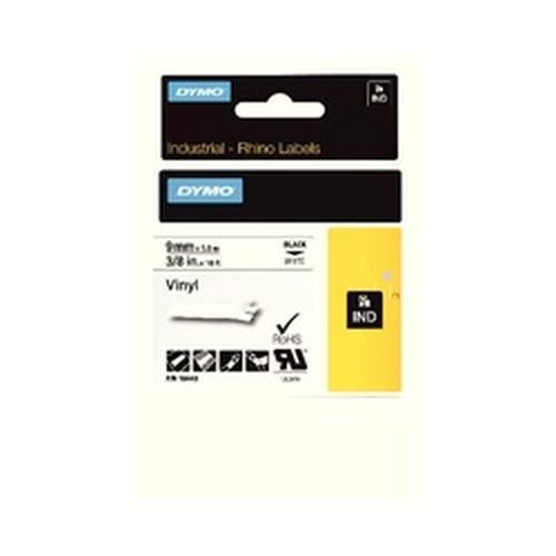 Dymo Rhino 9mm Vinyl Black On White