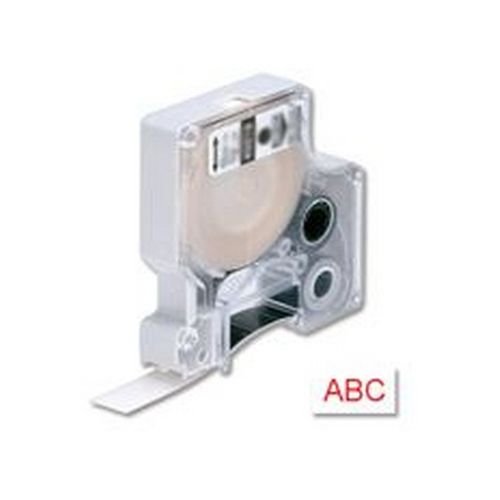 Dymo D1 Labelmaker Tape 7mx12mm Red on White