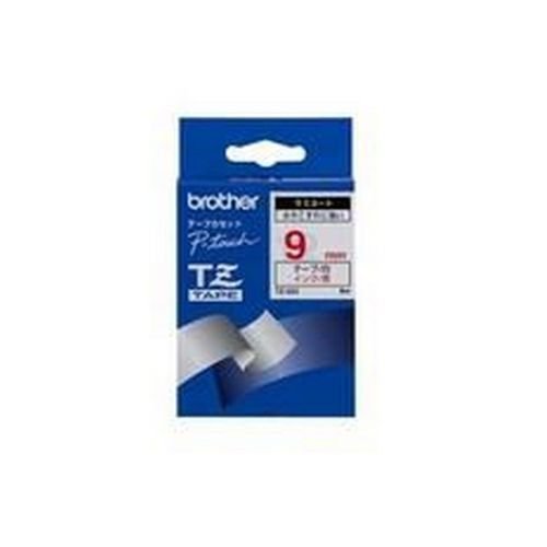 Brother PTouch Tape TZ222 9mm Red/White