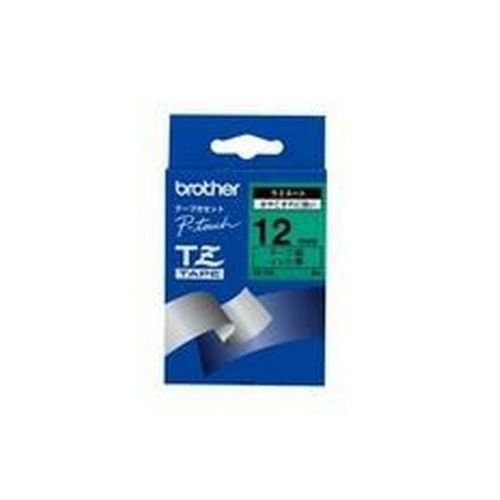 Brother PTouch Tape TZ731 12mm Black/Green Label Tapes DY9730