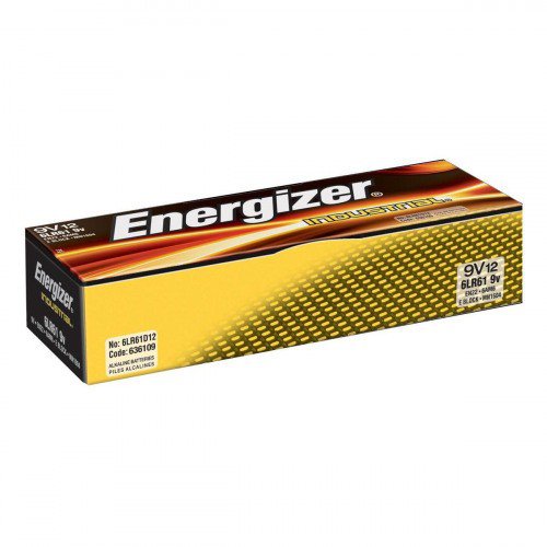 Energizer 9V Industrial Batteries (Pack of 12) 636109