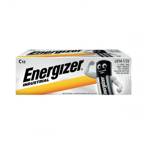 Energizer C Industrial Batteries (Pack of 12) 636107 Disposable Batteries EA2409
