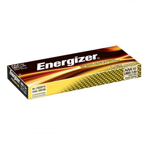 Energizer Industrial AAA Batteries (Pack of 10) 636106