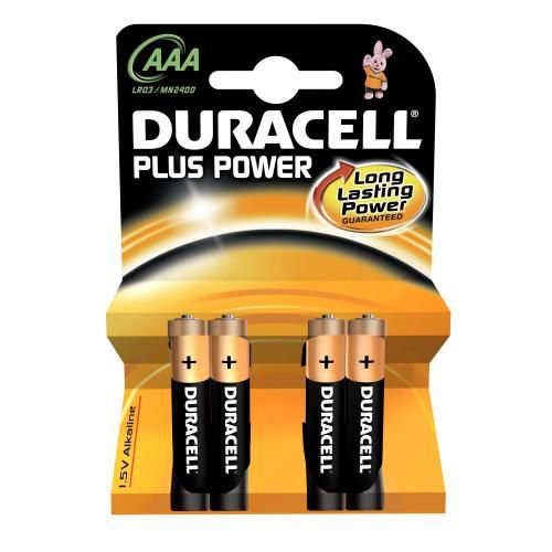 Duracell Duralock Plus Power Batteries AAA Pack 4