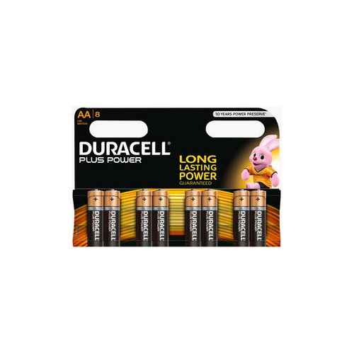 Duracell Duralock Plus Power Batteries AA Pack 8