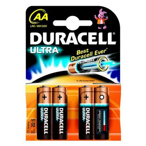 Duracell Duralock Ultra Power Batteries AA Pack 4