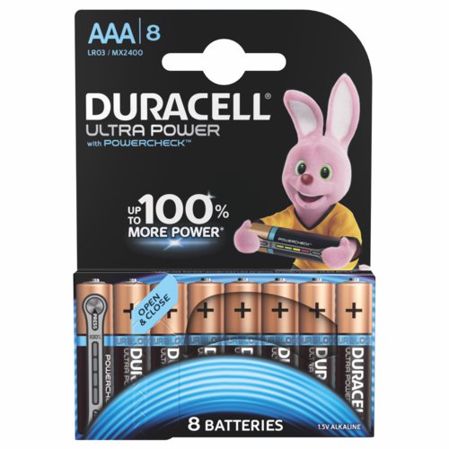 Duracell Ultra M3 Alkaline Batteries AA Pack 8