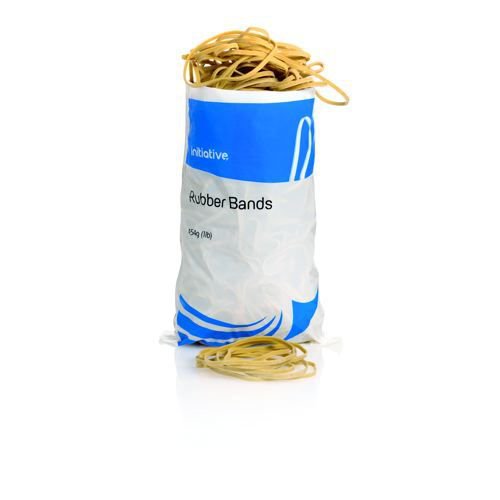 Initiative Rubber Bands Assorted Sizes 454g Bags