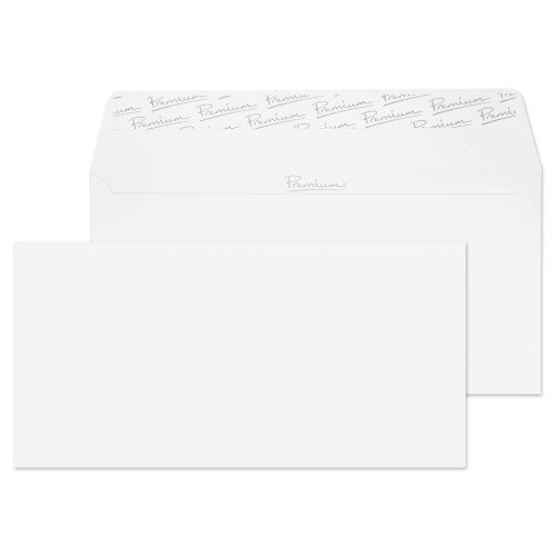 Blake Premium Business Ice White Wove Peel & Seal Wallet 110X220mm 120Gm2 Pack 500 Code 31882 3P