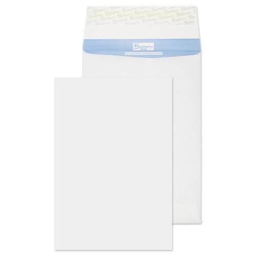 Blake Secure White Peel & Seal Tear Resistant Gusset 381x254mm 125gsm Pack 100 Code TR13301