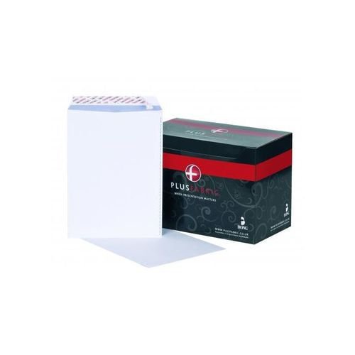 Plus Fabric Envelope 120gsm Peel and Seal C4 White (Pack of 250) K26739