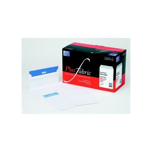 Plus Fabric C6 Window Envelope 110gsm Self Seal White (Pack of 500) F22670