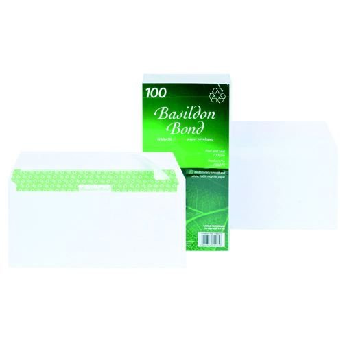 Basildon Bond Cellowrap DL 120gsm White Pack 100